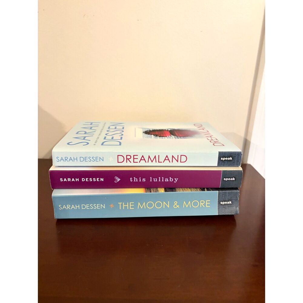Sarah Dessen Book Lot 3 Books Dreamland This Lullaby Moon & More Romance Bundle